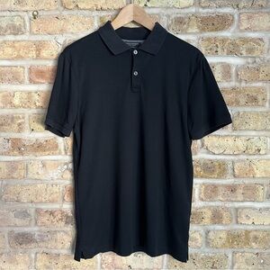 Banana Republic Black Slim Fit Luxury Touch Polo